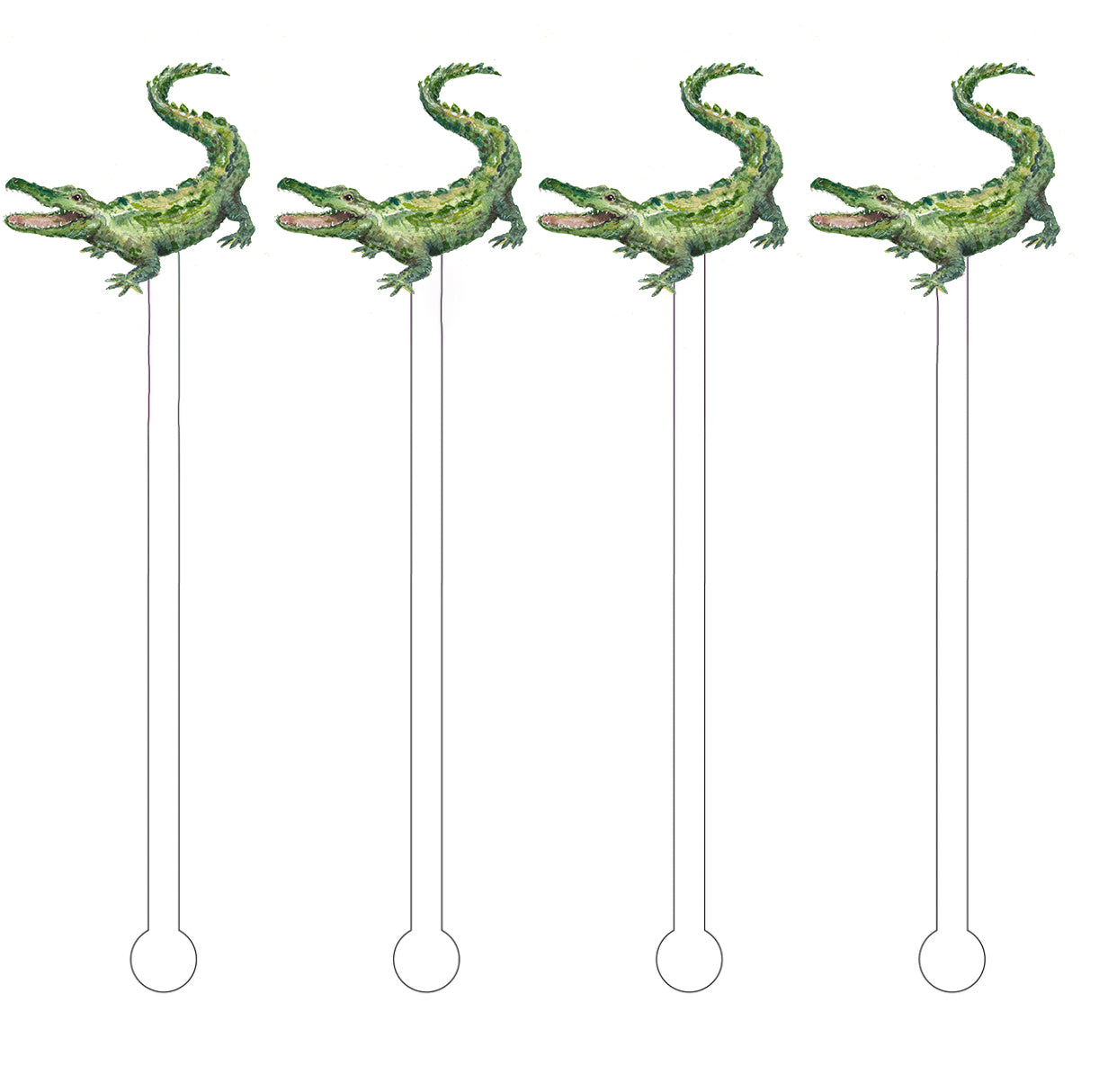 Twinkles the Gator Alligator Stir Sticks