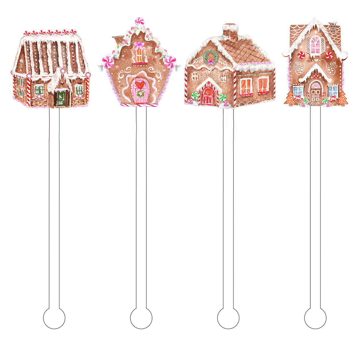 Pink Gingerbread House Paper Party Cups – Cami Monet