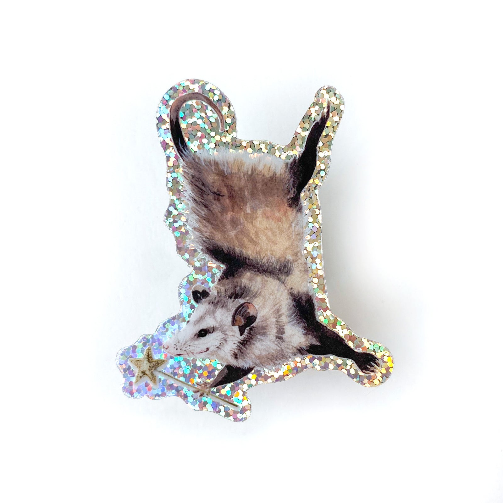 Magic Possum Glitter Sticker