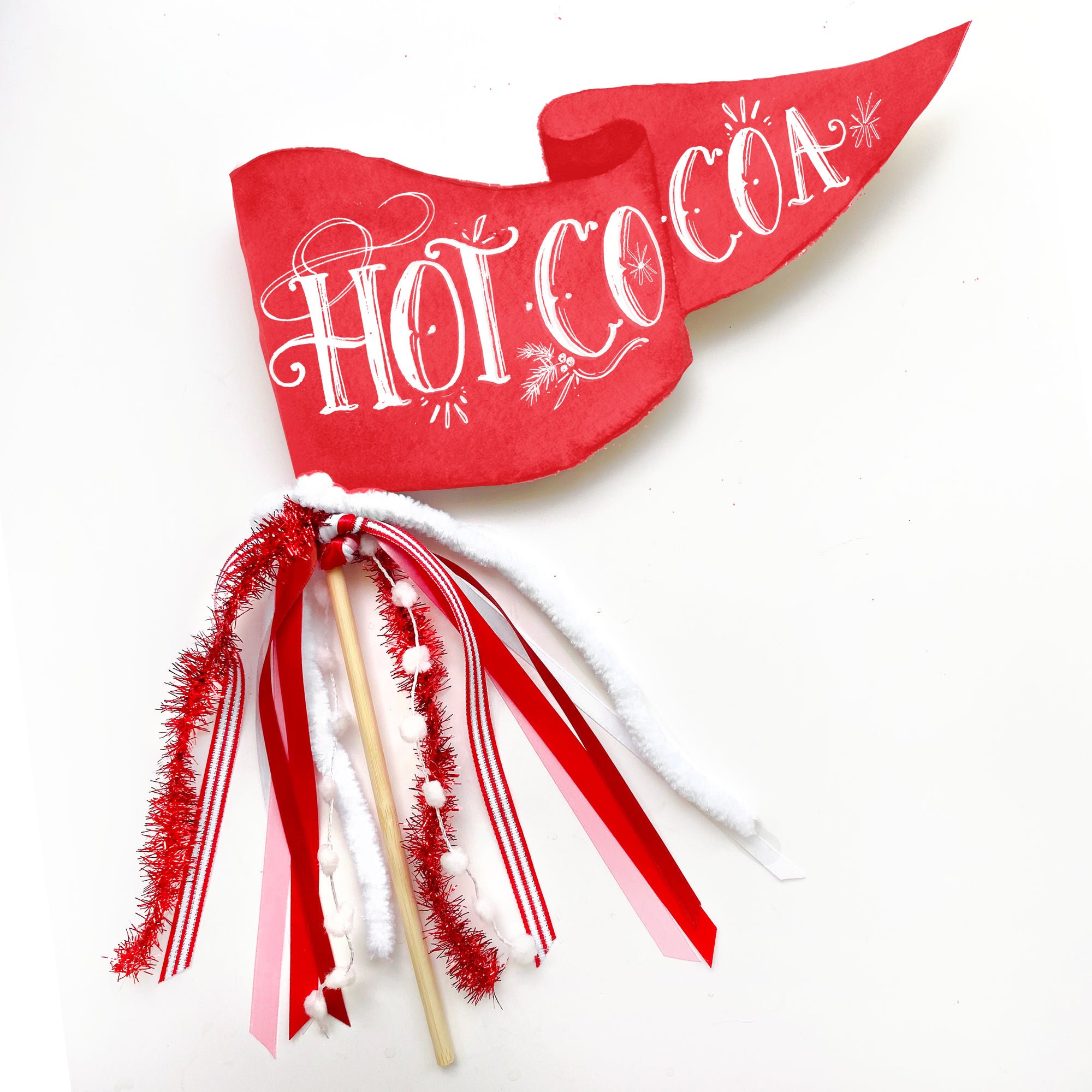 Hot Cocoa Party Pennant