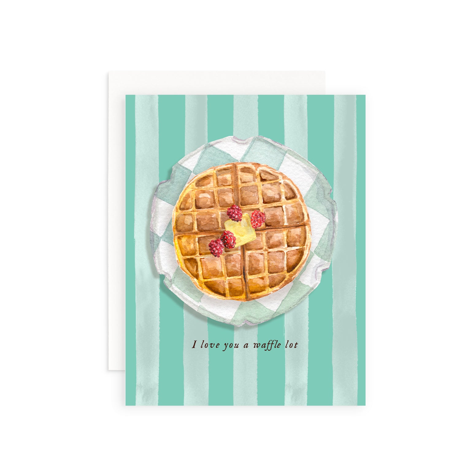 I Love You a Waffle Lot Greeting Card