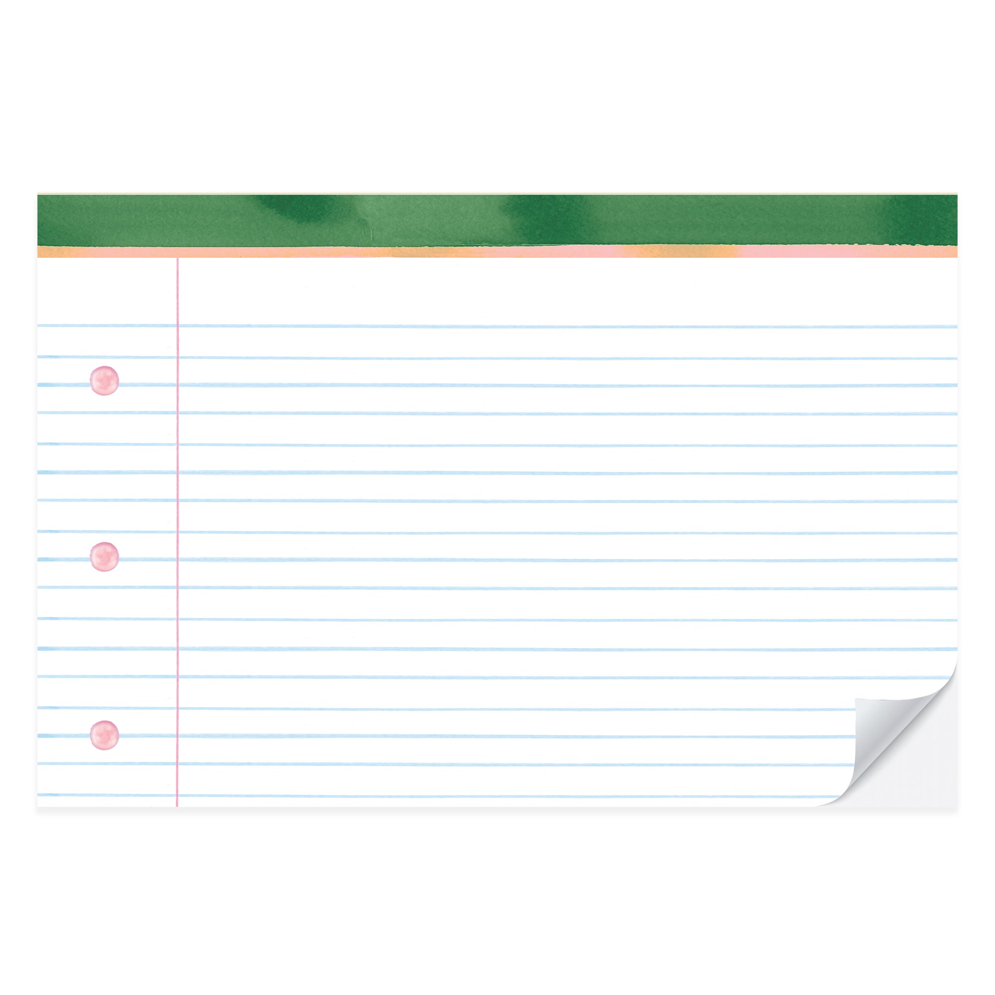 Nostalgic Notebook Paper Placemat Pad