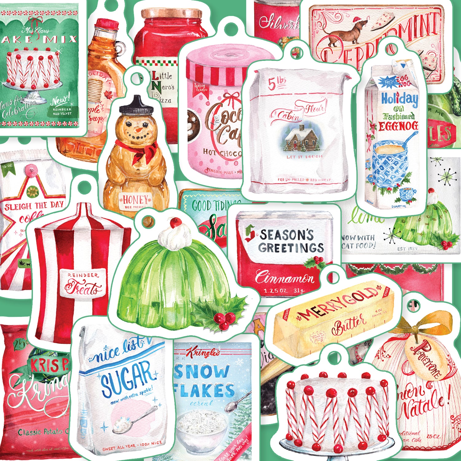 "Pantry Pack" Holiday Die-Cut Gift Tag Bundle (All 3 Sets!)