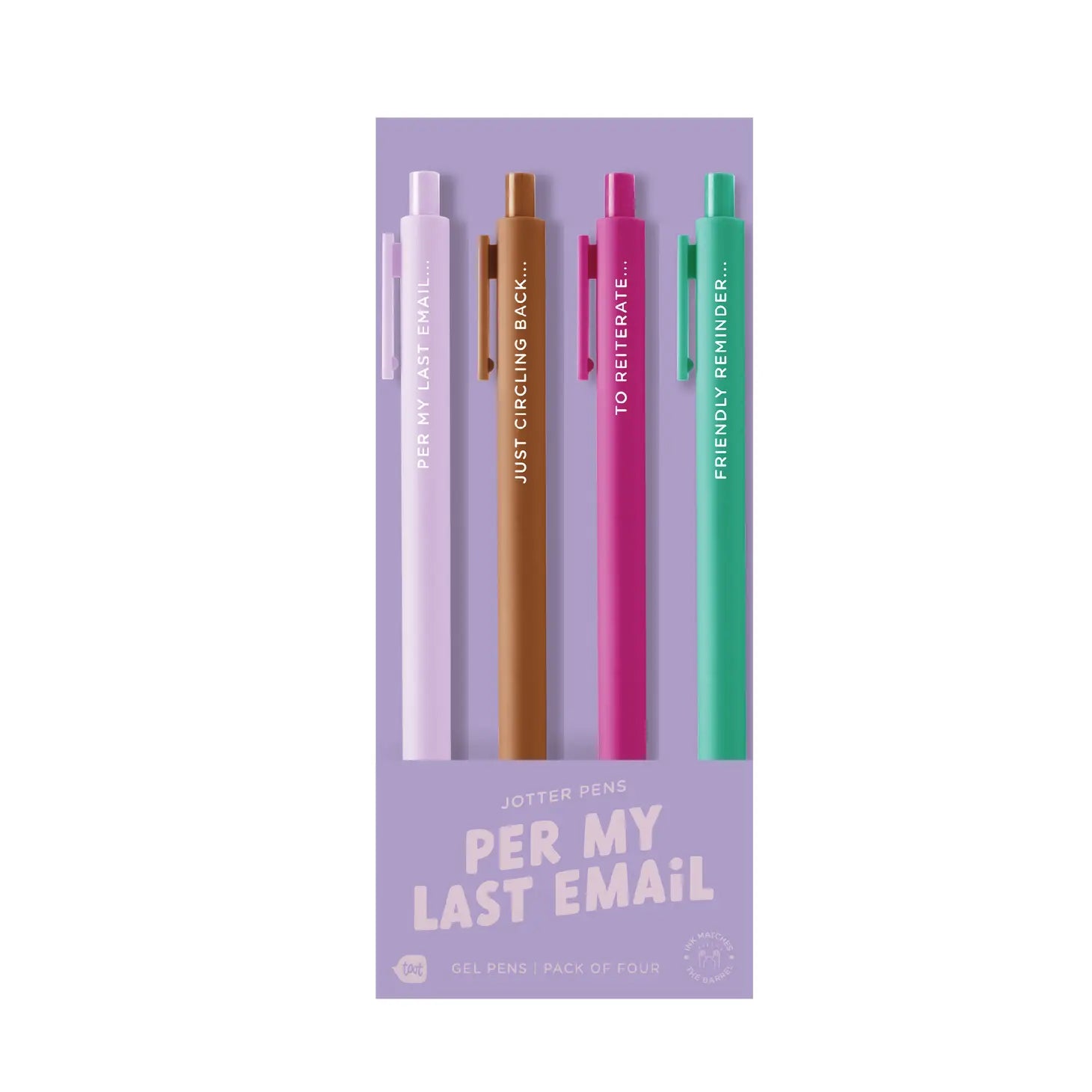 Per My Last Email 4-Pack Jotter Set