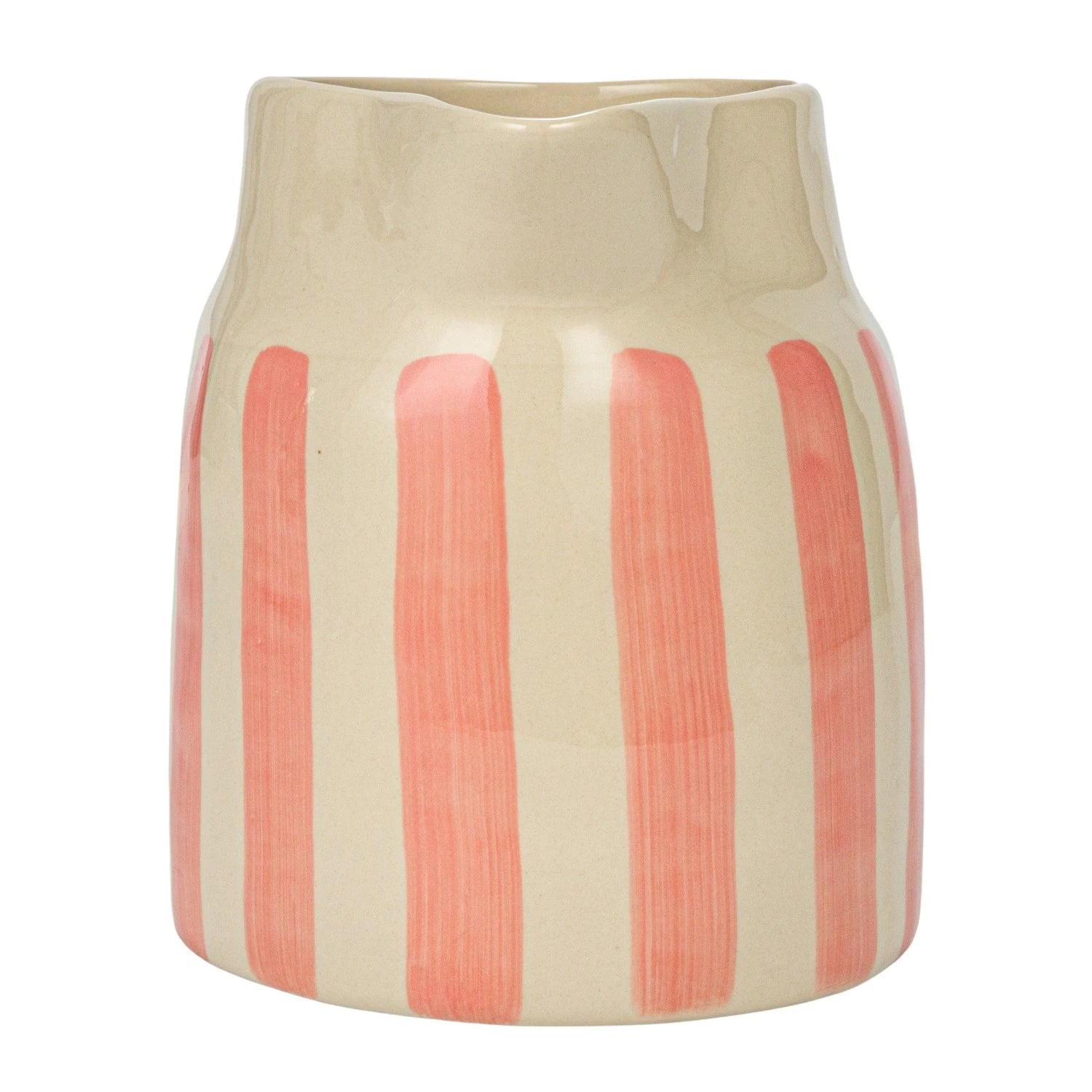 Pink Striped Pitcher