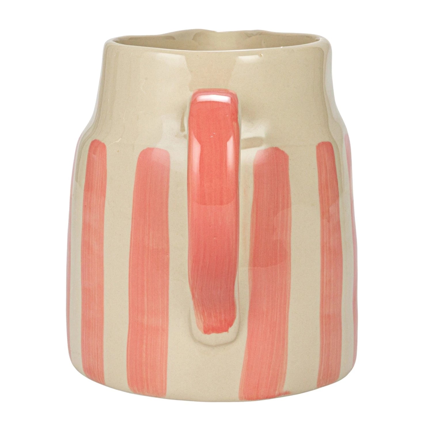 Pink Striped Pitcher