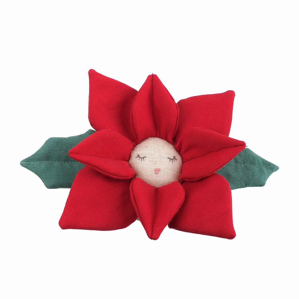 Pretty Poinsettia Pot Plush