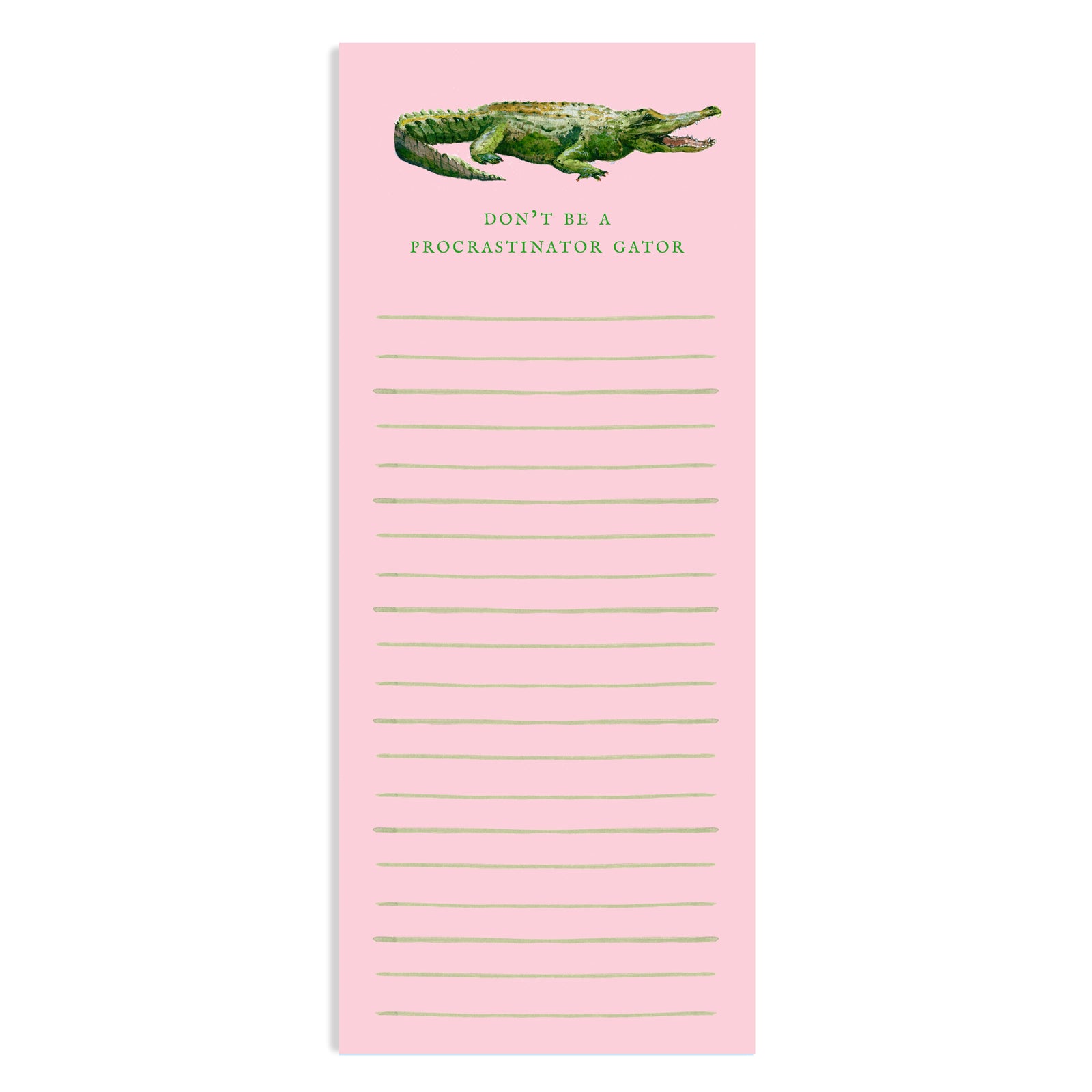 Don't Be a Procrastinator Gator Notepad