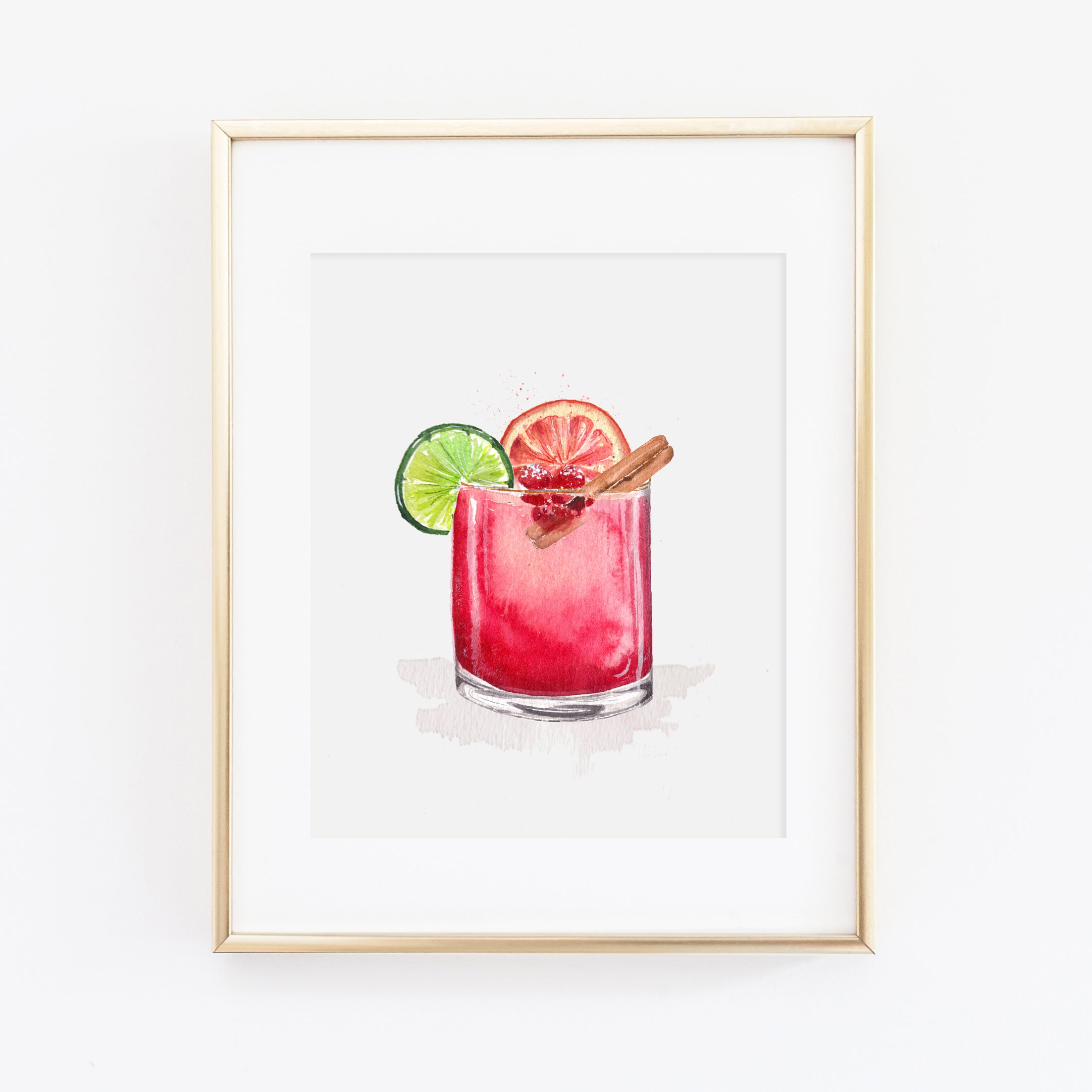 bora 【moon cocktail】ハート型キャンバスアート 絵画 spiced-cranberry-paloma-