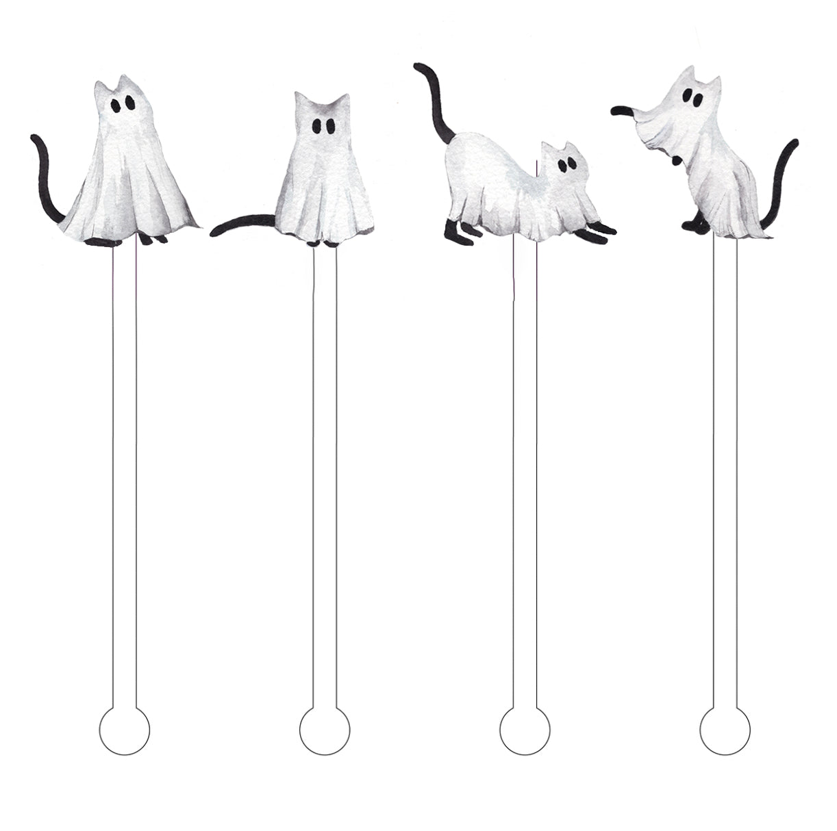 Purranormal Activity Acrylic Stir Sticks
