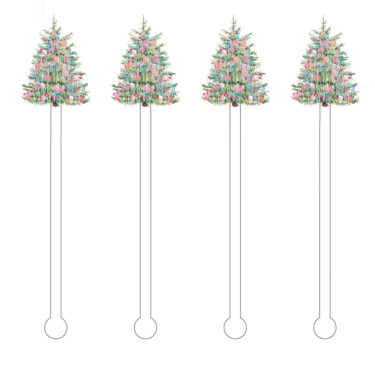 Tinsel Tree Stir Sticks