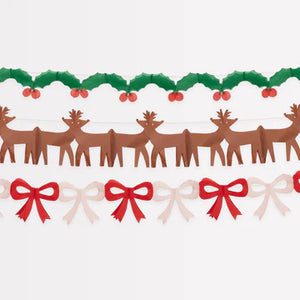 Tissue Paper Christmas Garland Set