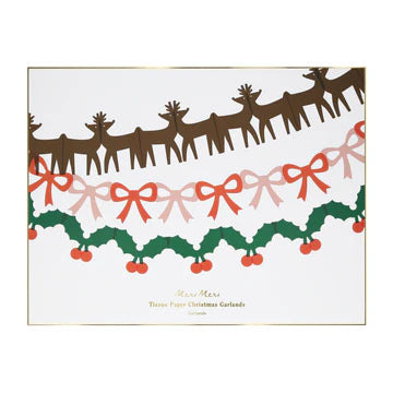 Tissue Paper Christmas Garland Set