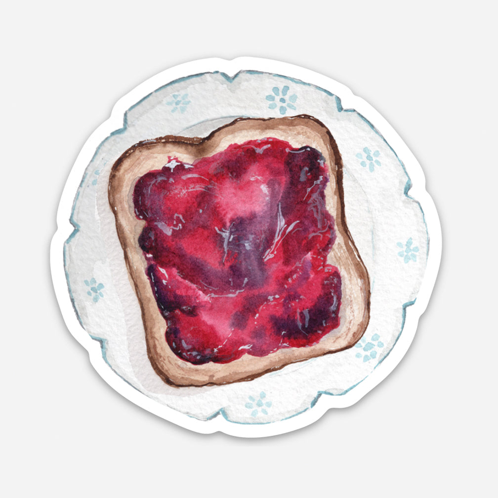 Toast and Jam Breakfast Sticker