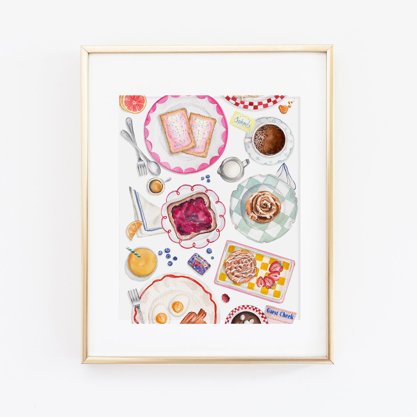 "Poppin' in for Breakfast" Art Print