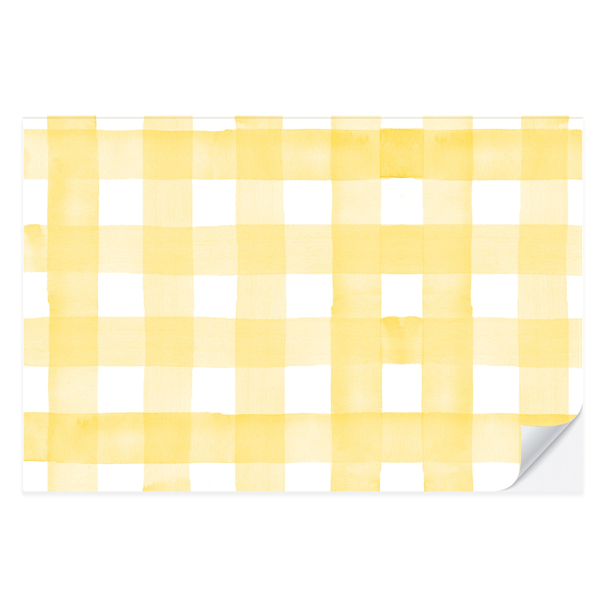 Sunny Yellow Gingham Placemat Pad