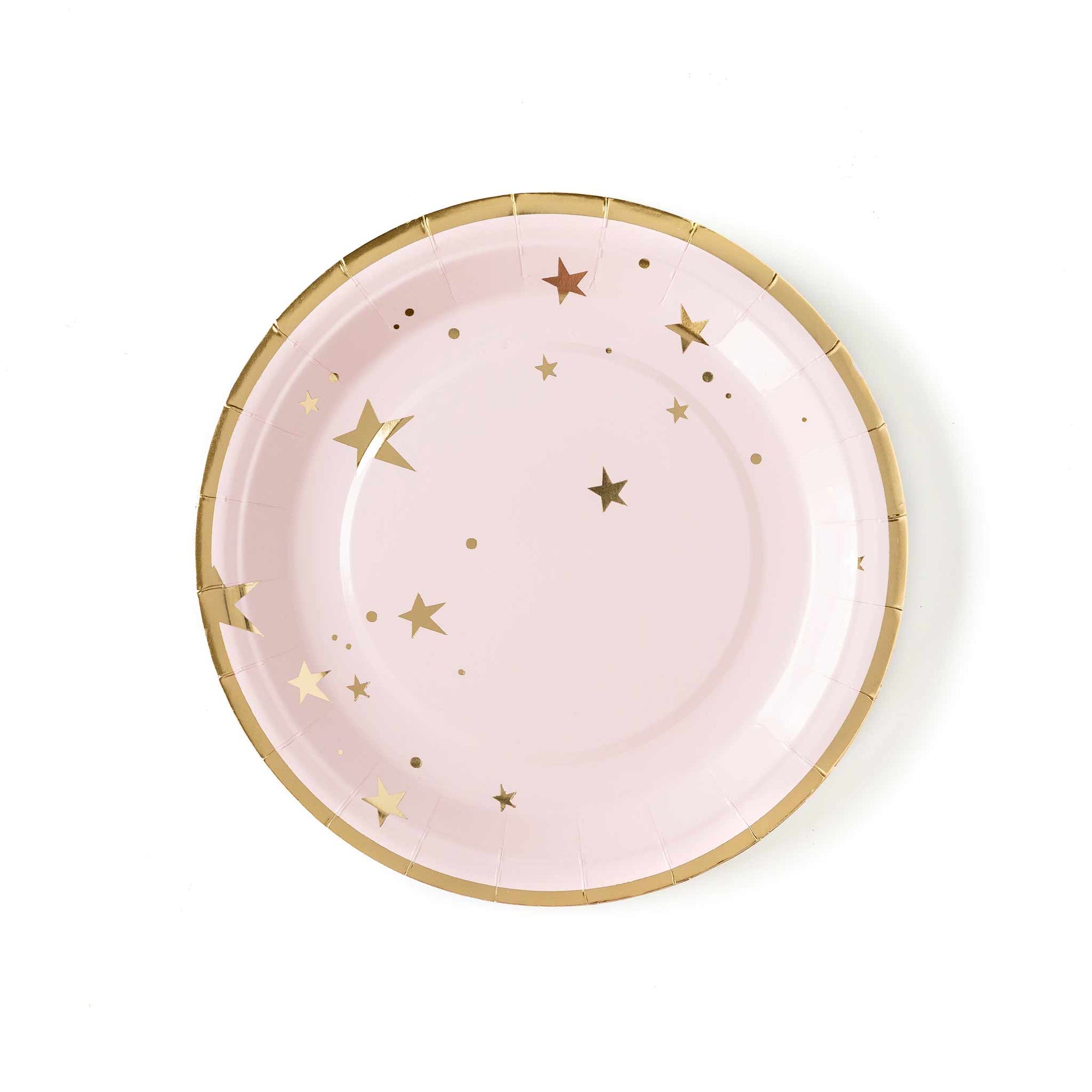 Pink Star Paper Plates