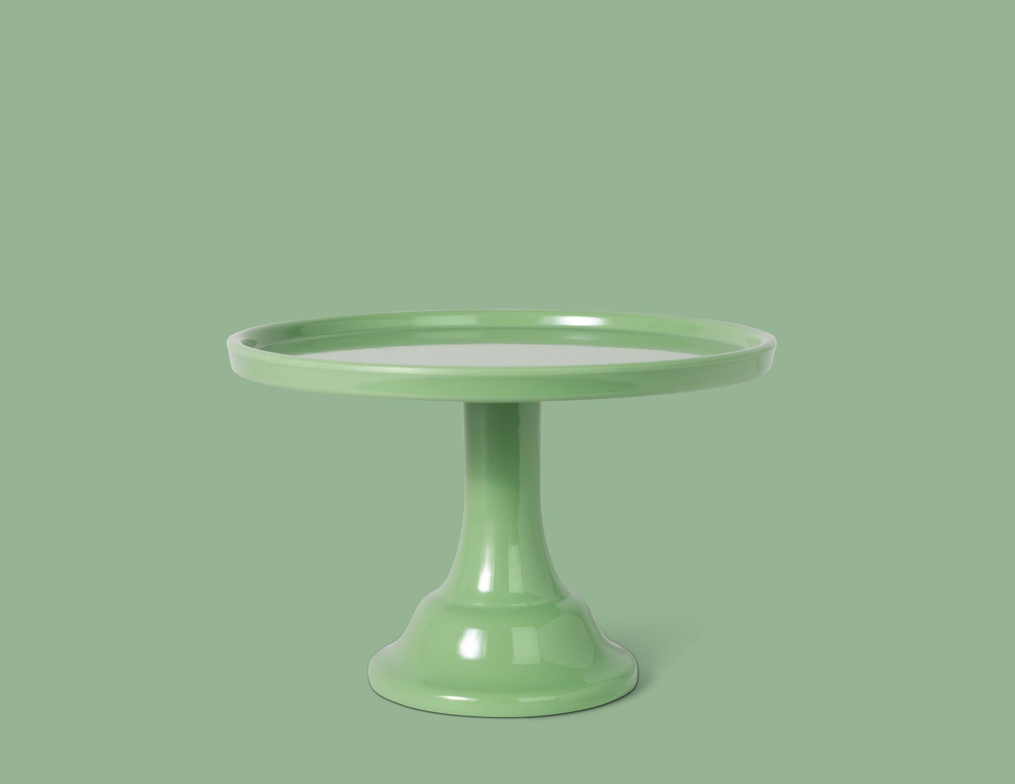 Small Sage Green Melamine Cake Stand