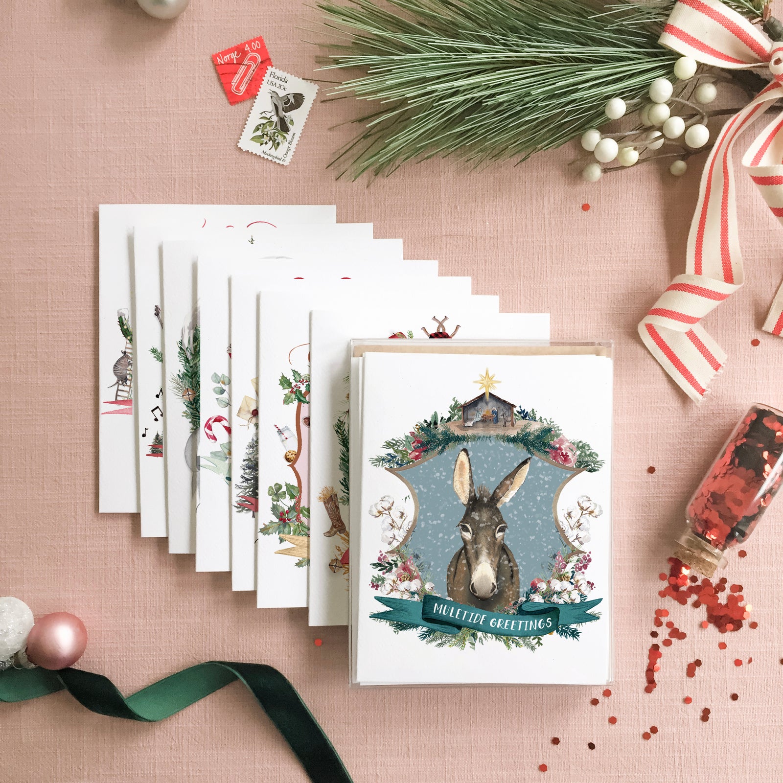 Christmas Crests Collection No. 2 Assorted Greeting Card Box Set