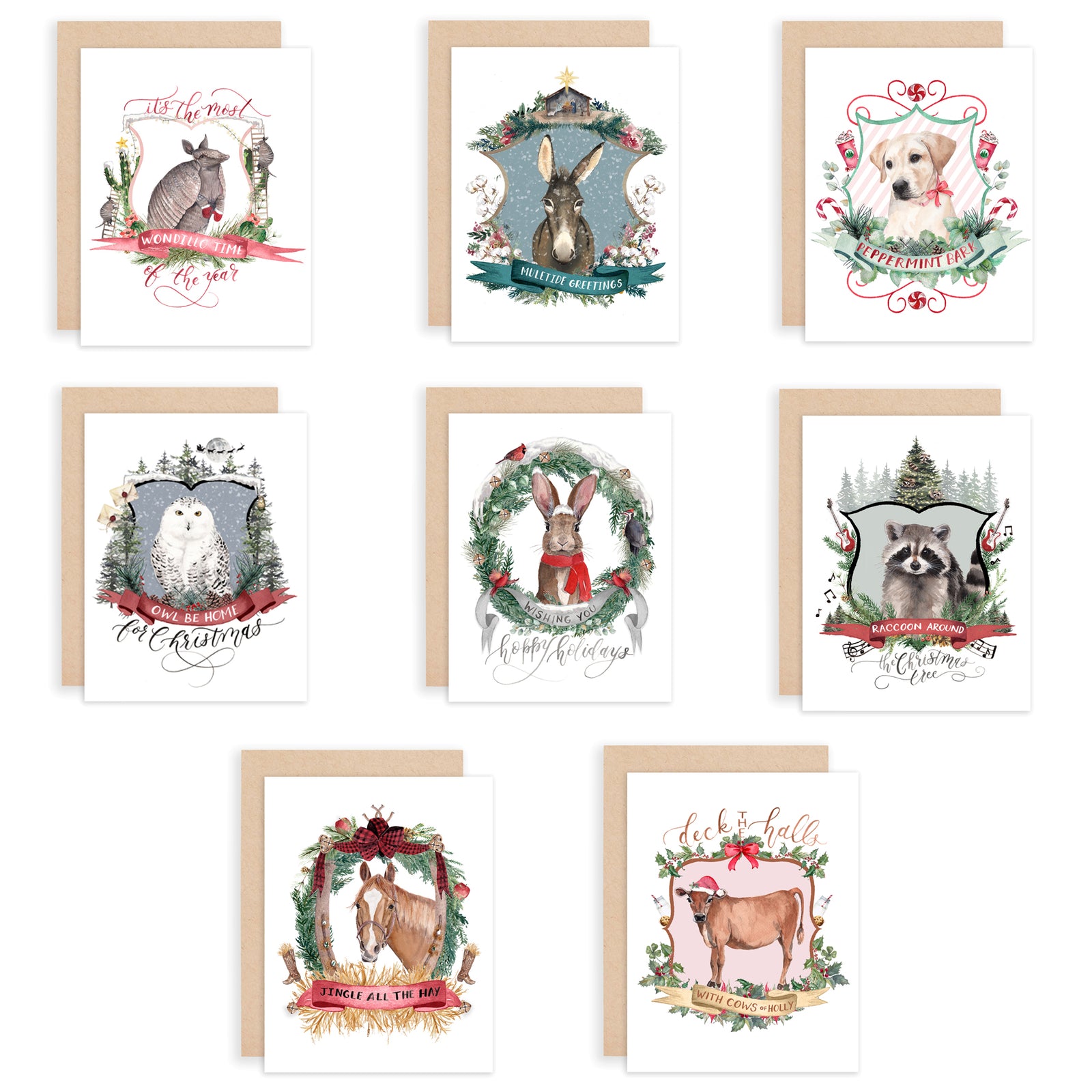 Christmas Crests Collection No. 2 Assorted Greeting Card Box Set