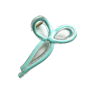 Mint Bow Claw Clip