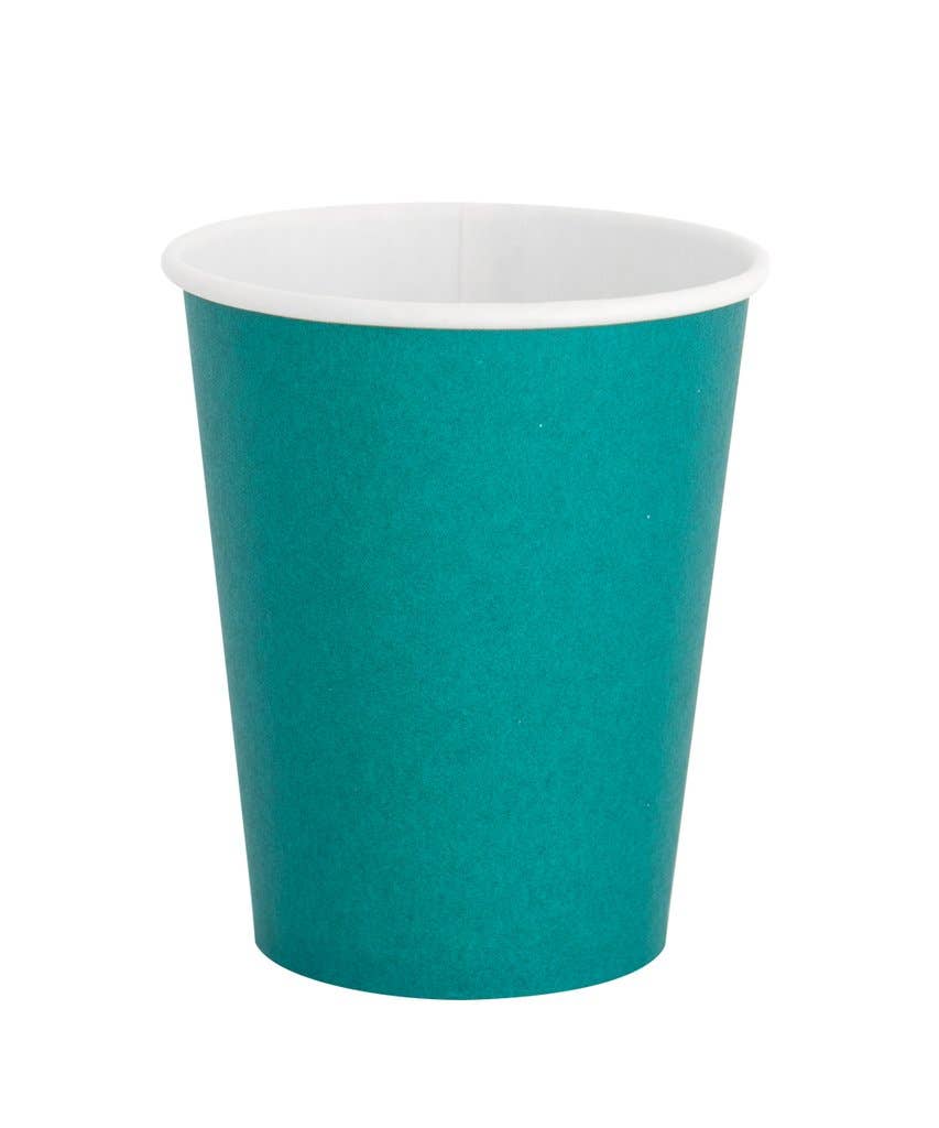 Forest Green Paper Cups
