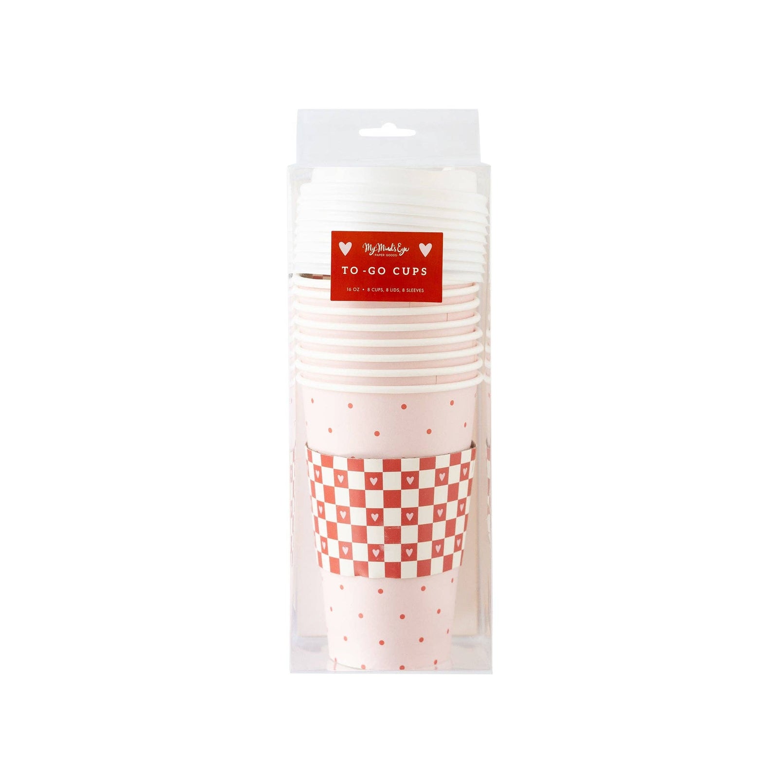 Red Checks To-Go Cup Set