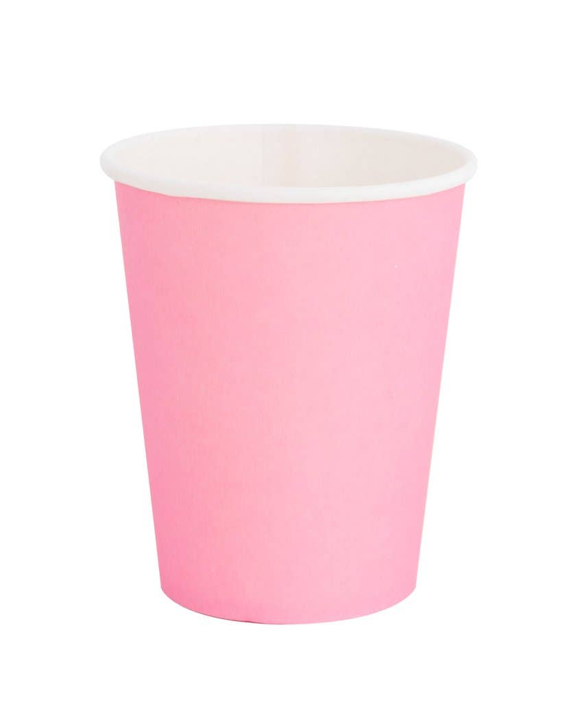 Rose Pink Paper Cups