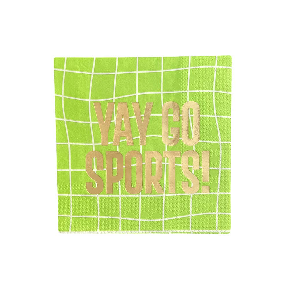 "Yay Go Sports" Cocktail Napkins
