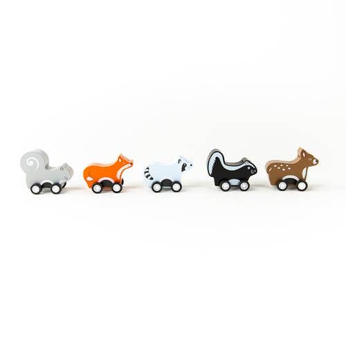 Pull-Back Woodland Animal Toys
