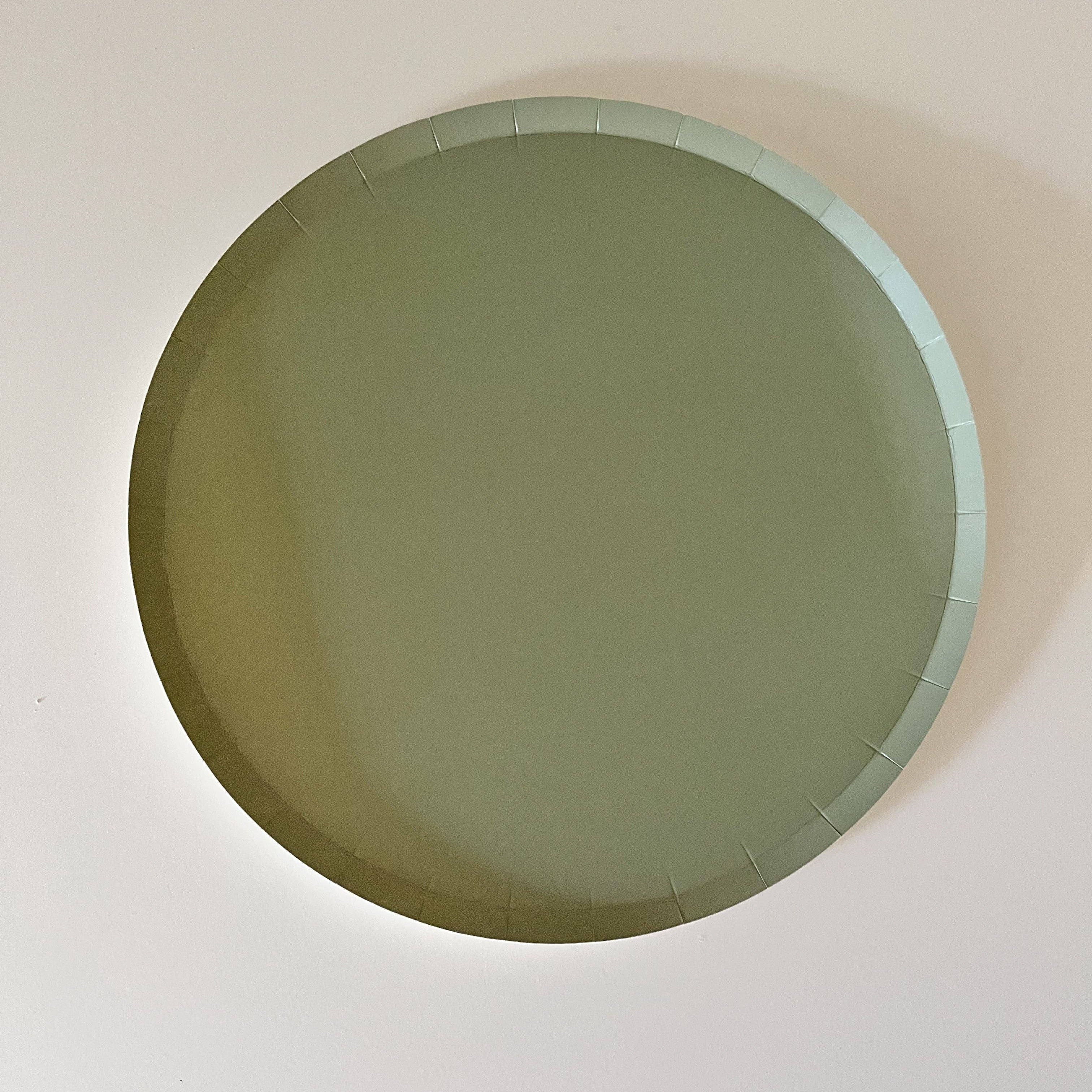 Classic sage green paper plates cami monet