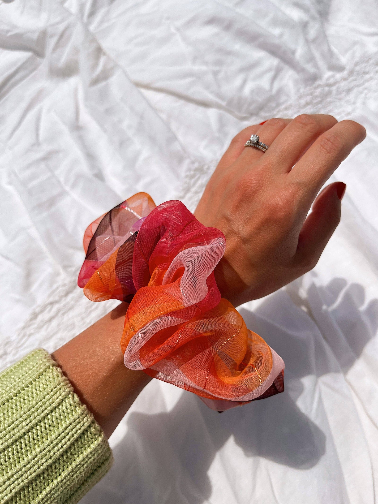 A Toast to my Real Friends Silk Scrunchie