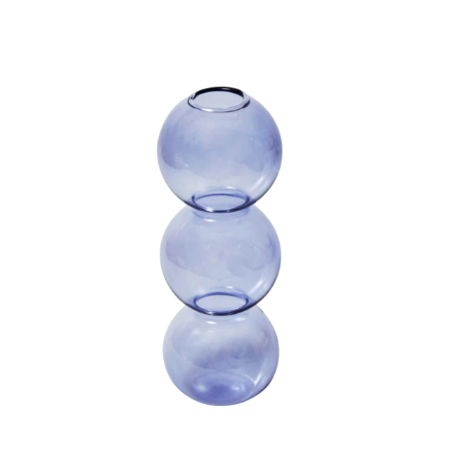 Lavender Bubble Shape Glass Vase