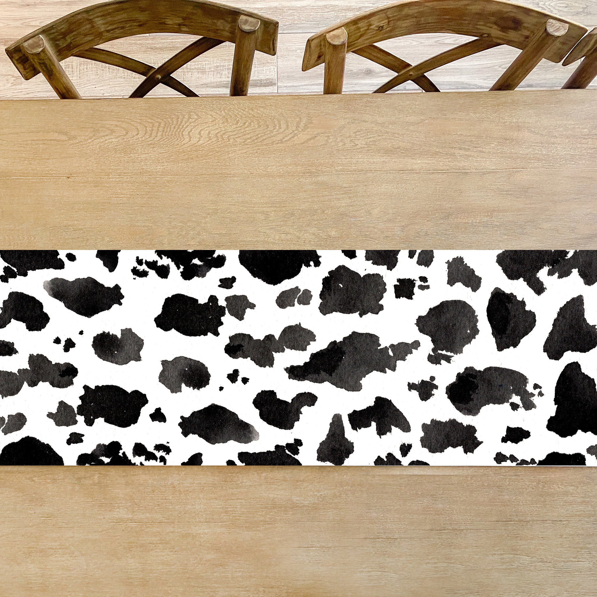 Cow Print Table Runner Cow Print Table Runner