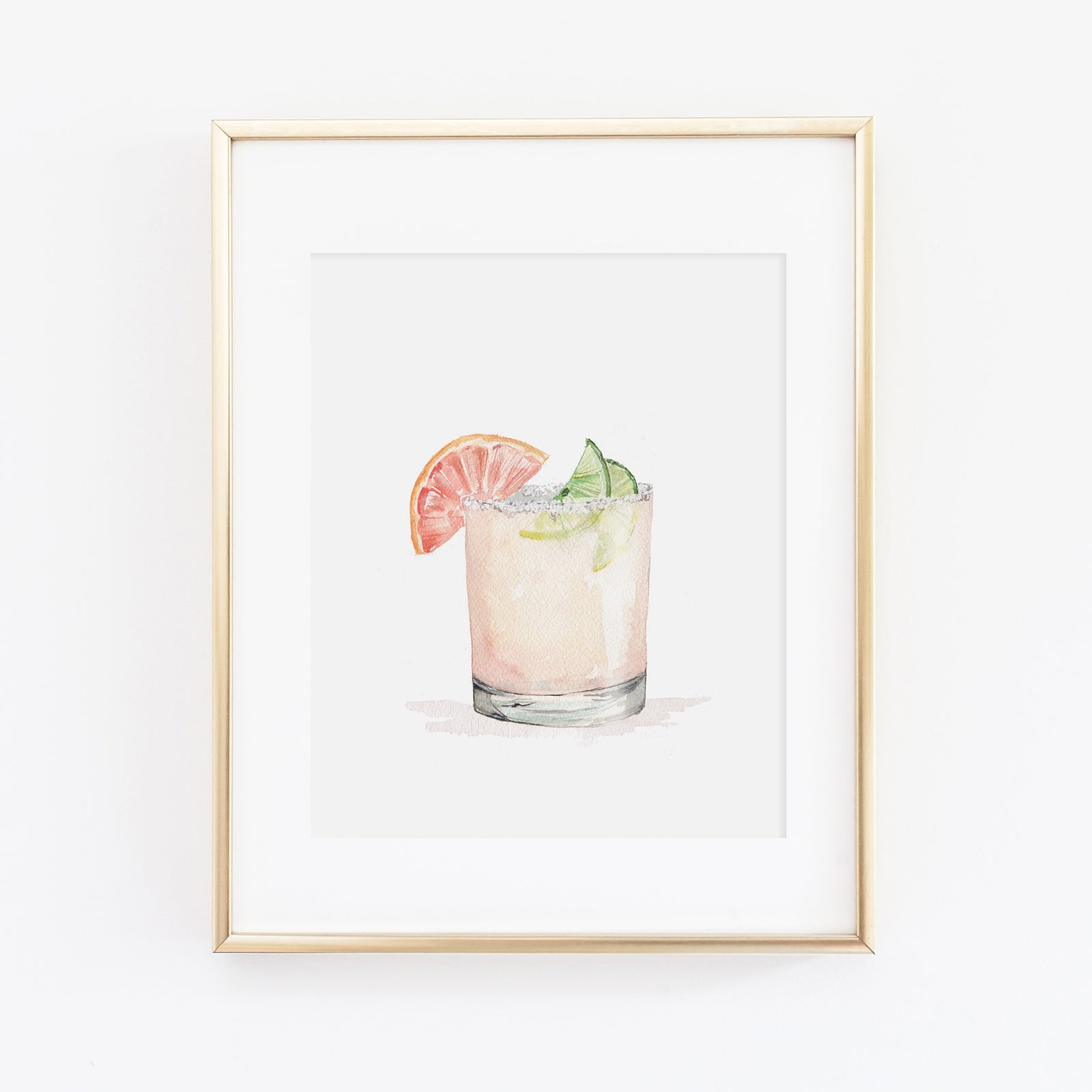 Grapefruit Paloma Art Print