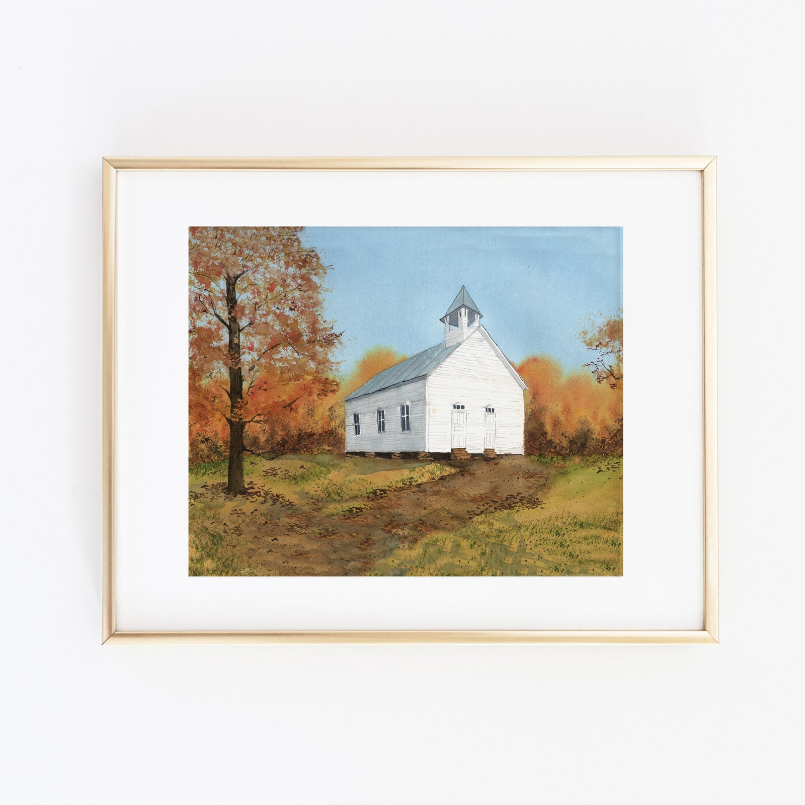 Autumn Sunday Art Print