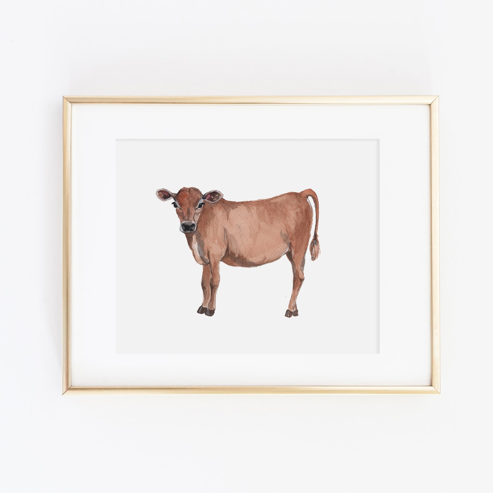 Jersey Cow Art Print