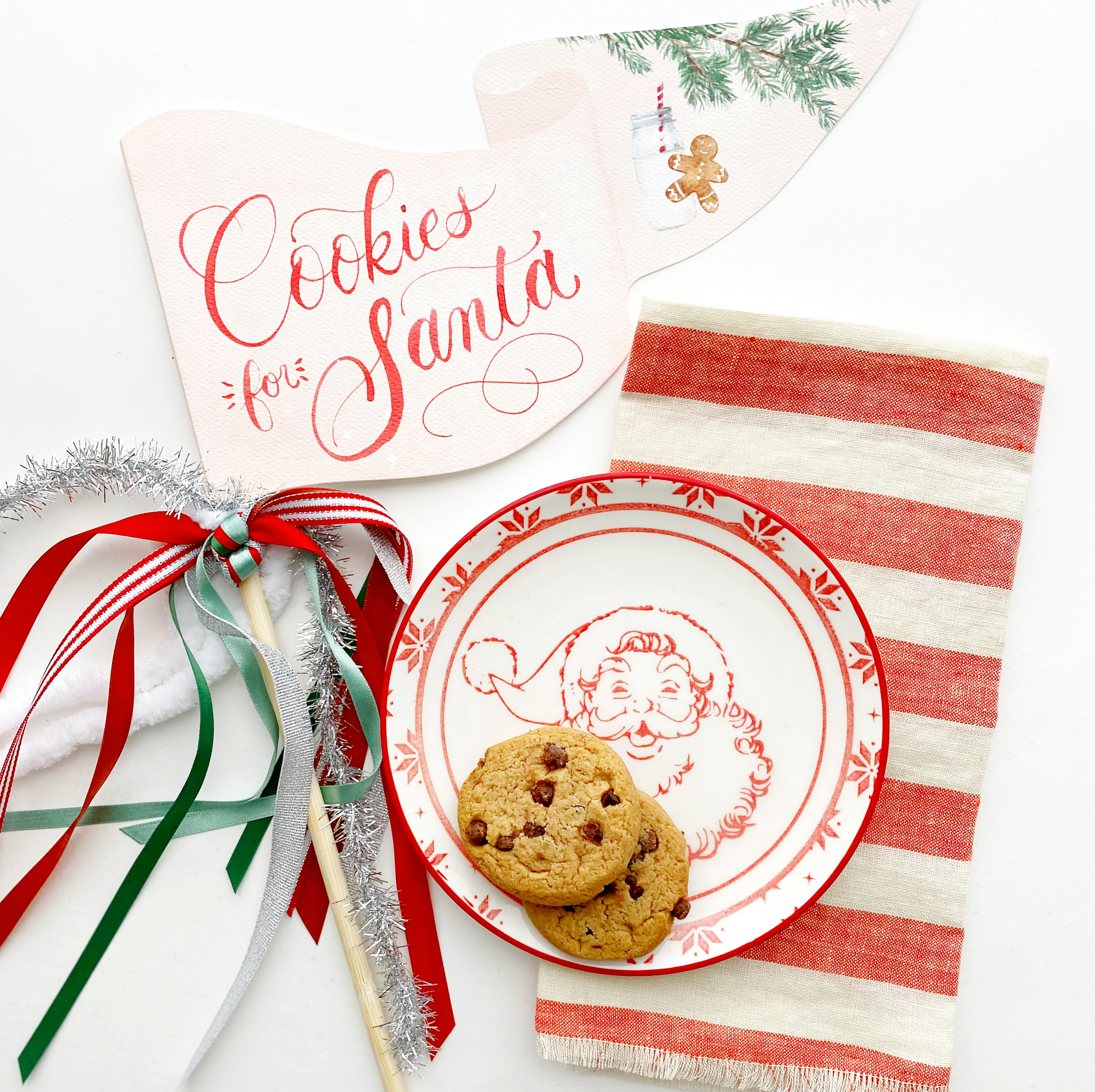 Cookies for Santa Party Pennant