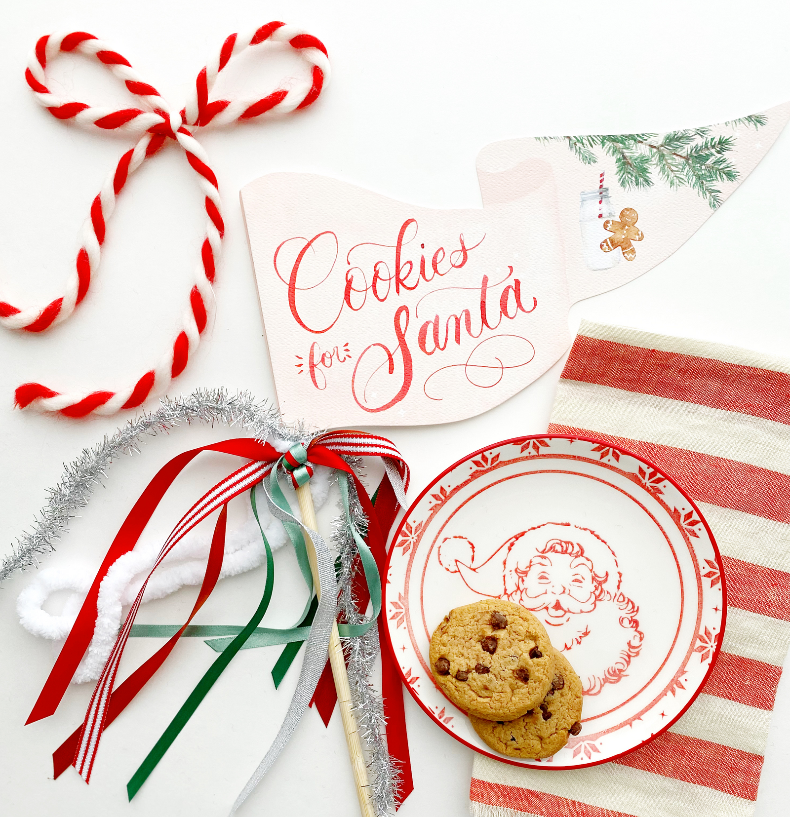 Cookies for Santa Party Pennant