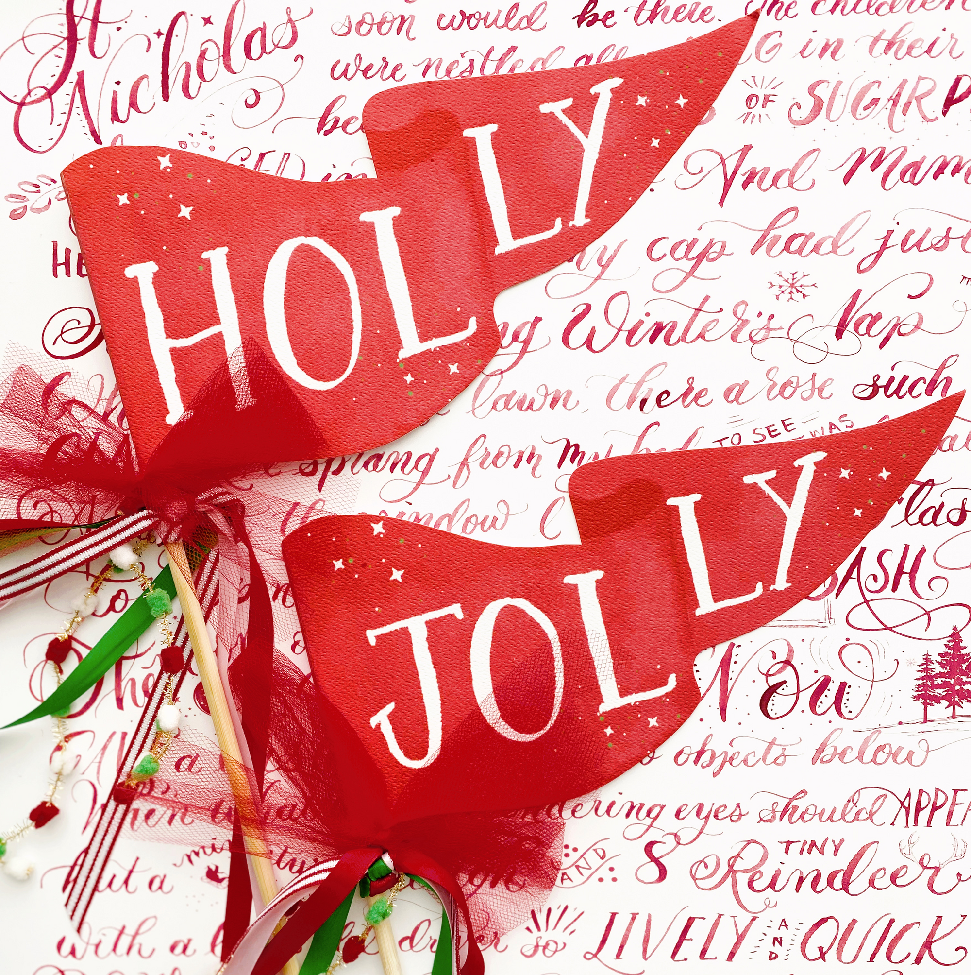Holly Party Pennant