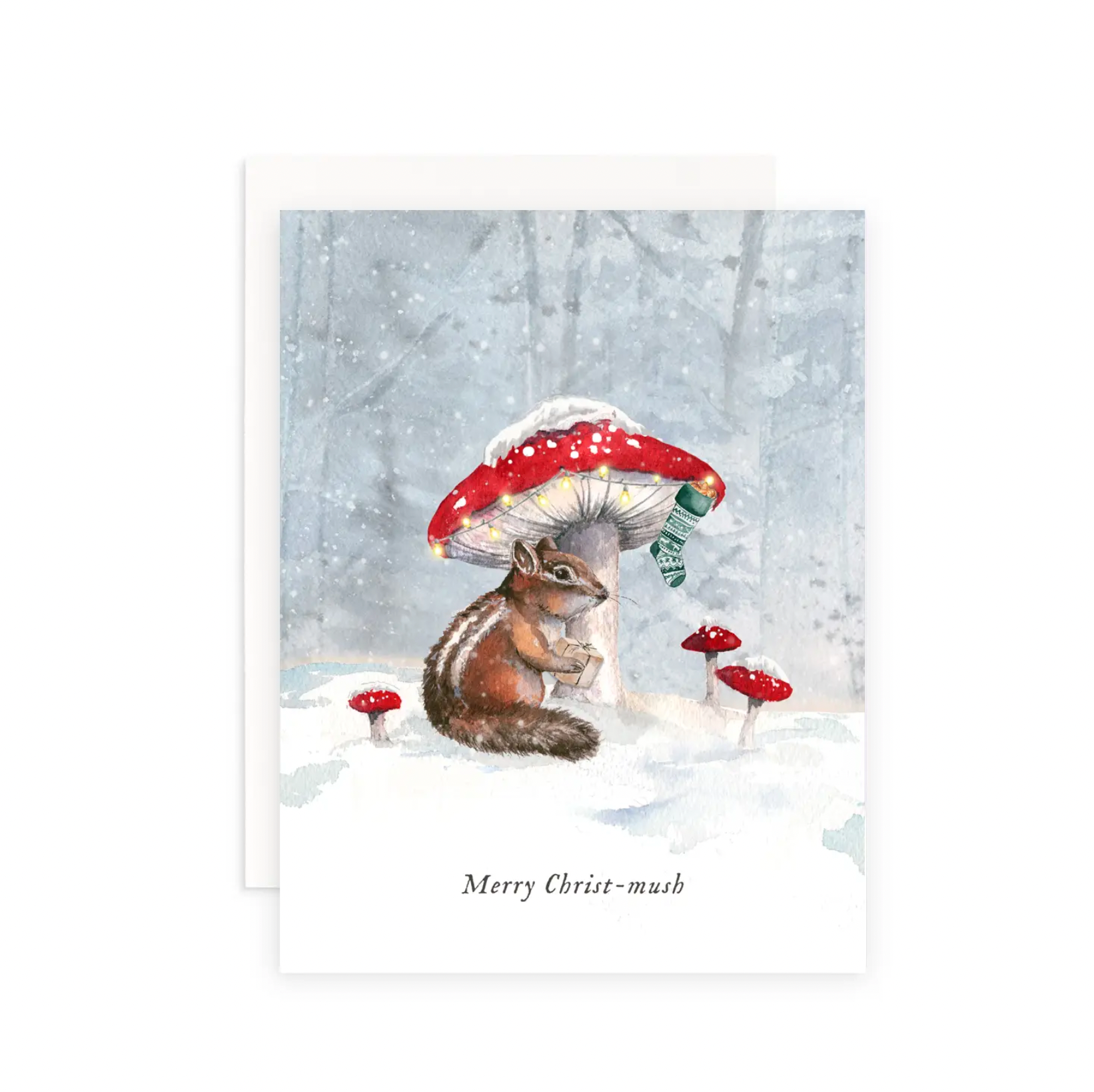 Merry Christ-Mush Greeting Card