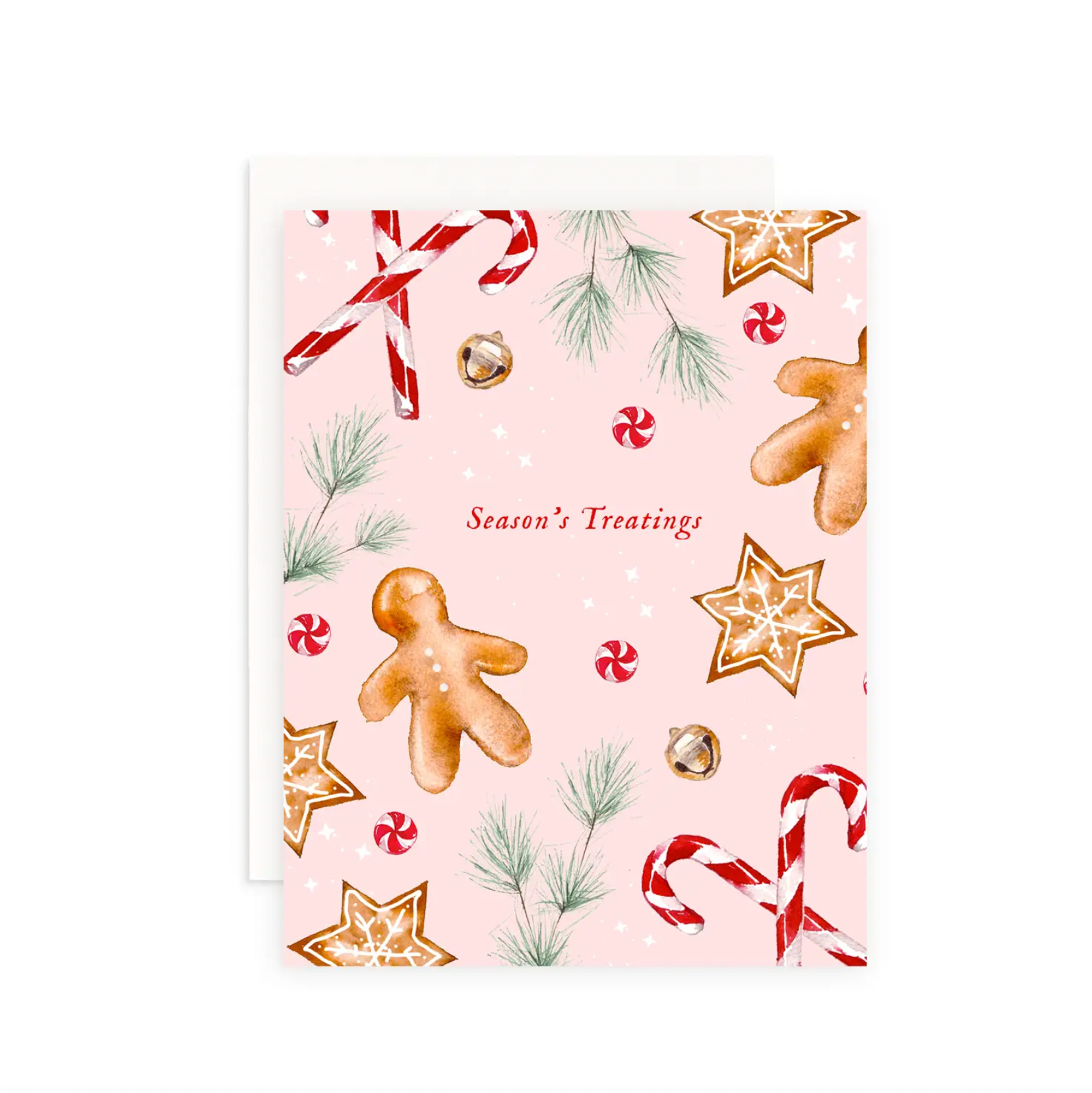Season's Treatings Christmas Cookie Greeting Card
