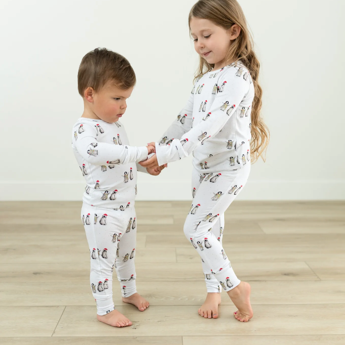 Penguin Pals Two-Piece Long Pajama Set – Cami Monet