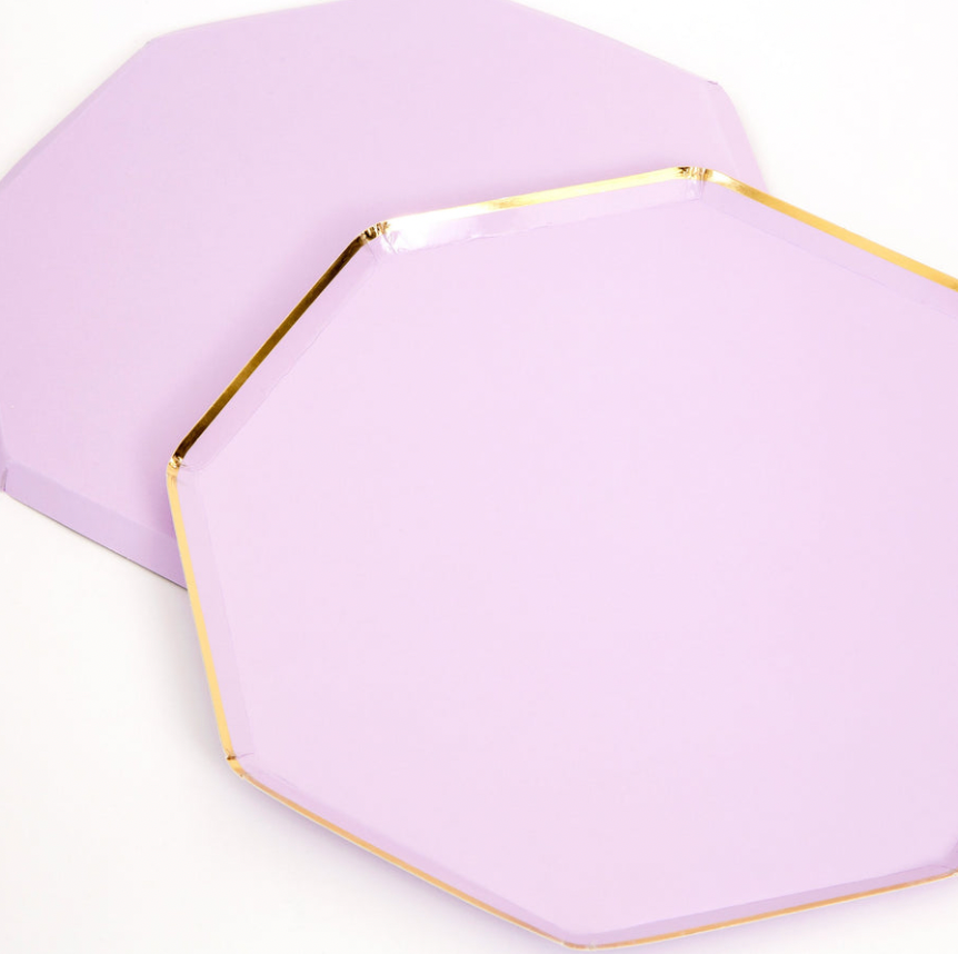 Lilac Paper Plates