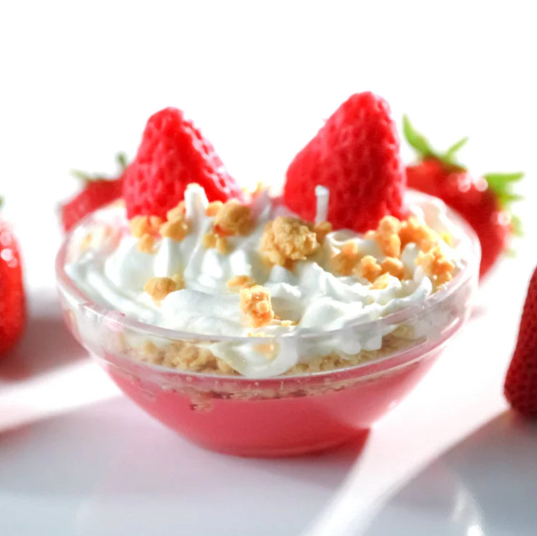 Strawberry Shortcake Mini Dessert Candle Bowl