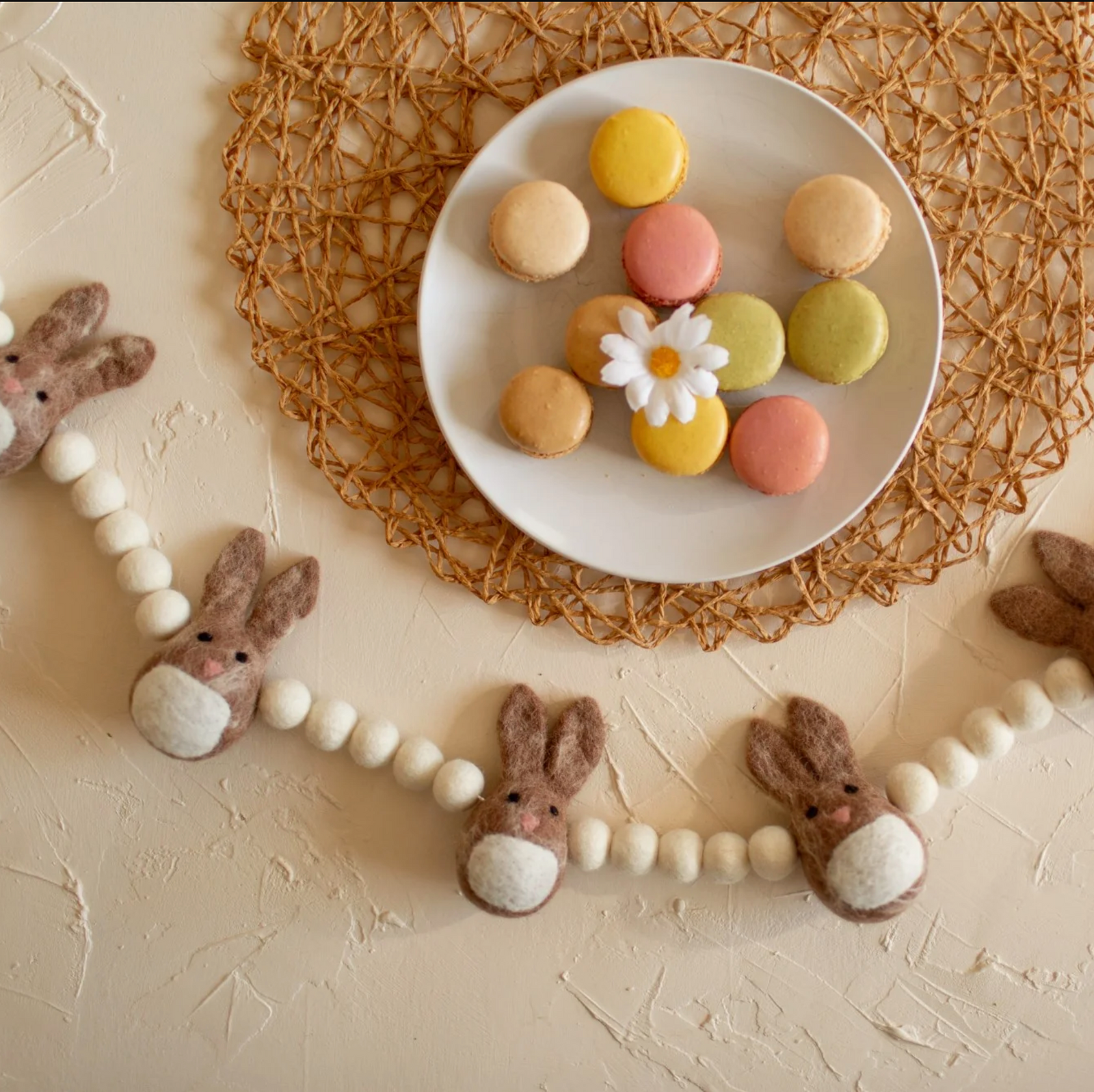 Wool Bunny Garland