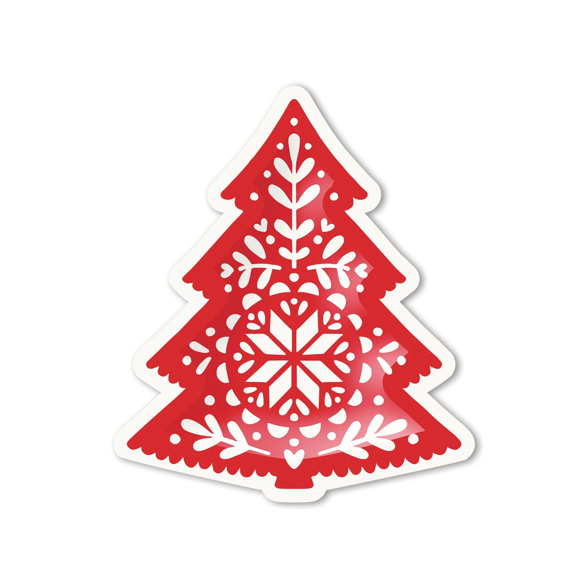 Nordic Christmas Tree Paper Plate