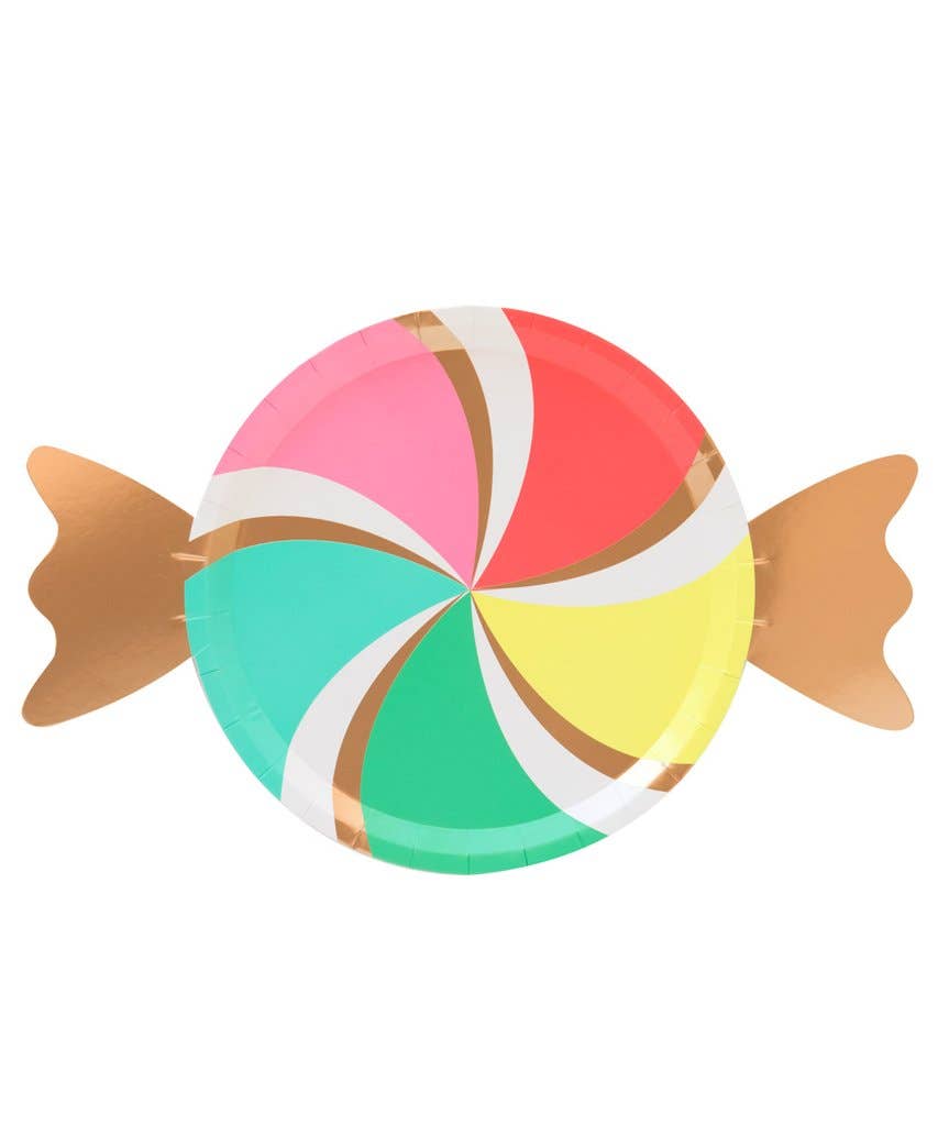 Rainbow Peppermint Paper Plates