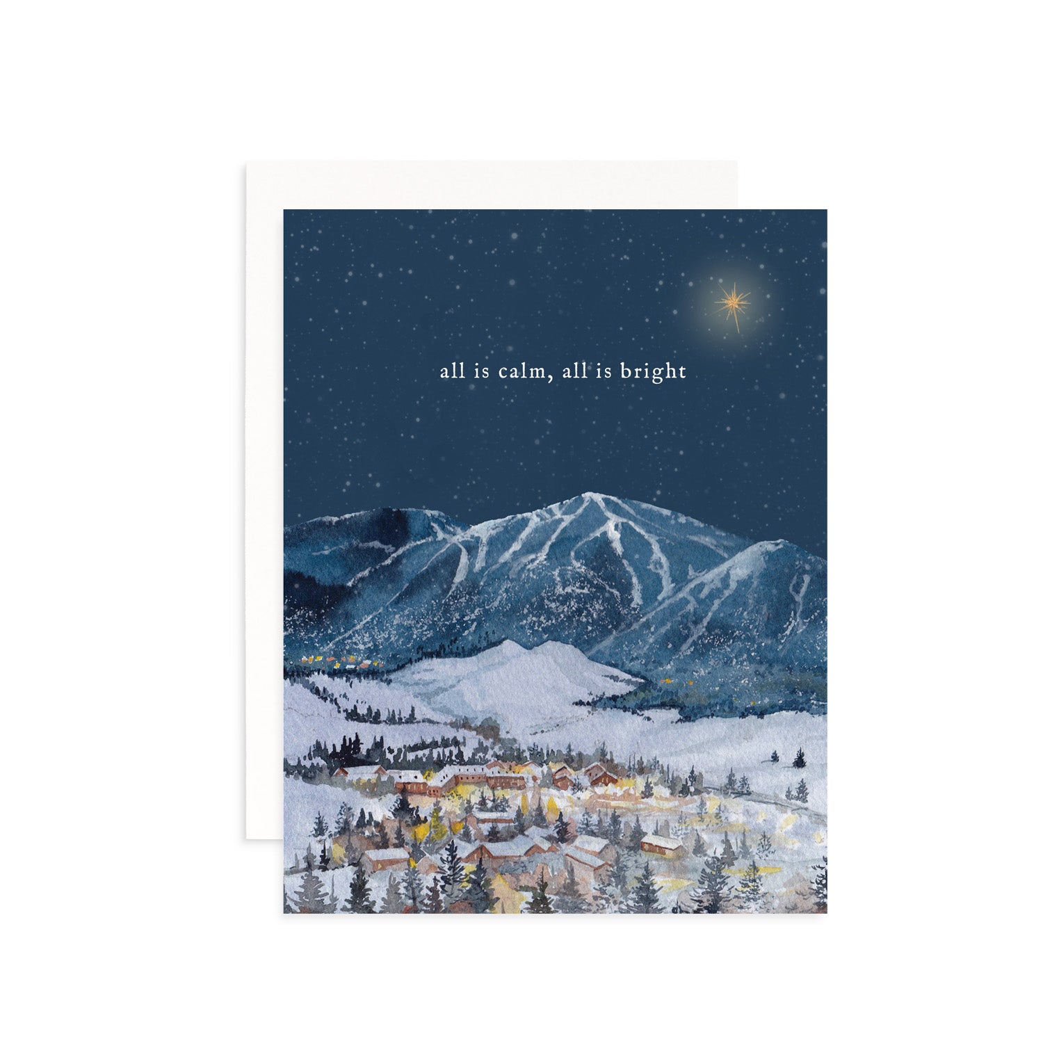 All is Calm All is Bright Greeting Card
