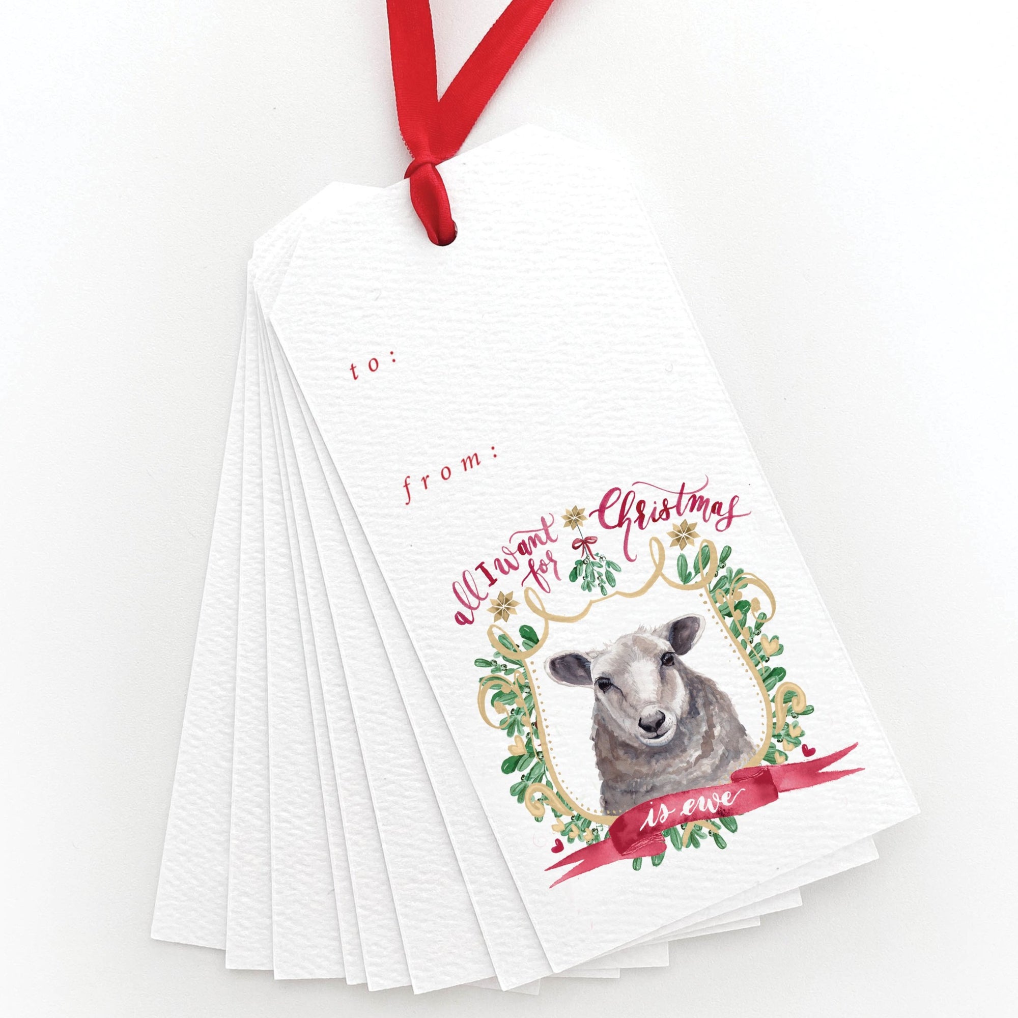 All I Want for Christmas is Ewe Gift Tags